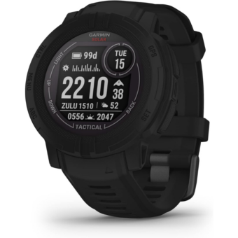 Garmin Instinct 2 Solar, GPS Outdoor Watch, Solar Charging Capabilities, Multi-GNSS Support, Tracbak Routing, Graphite